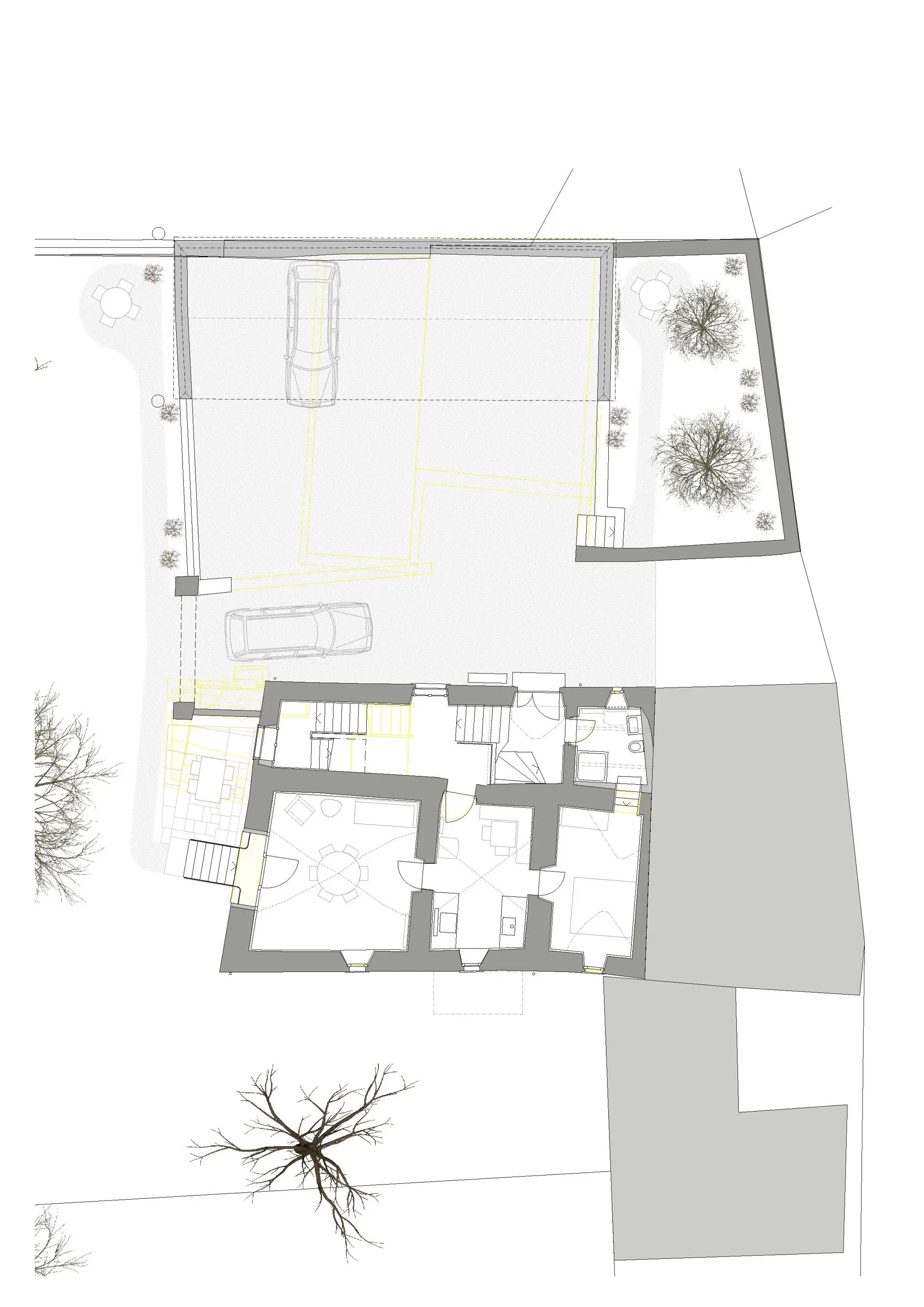 25_Umbau_Wohnhaus Ausserdorf Fläsch_Grundriss Erdgeschoss